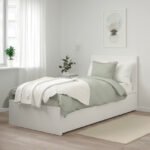 Malm High bed frame/2 storage boxes